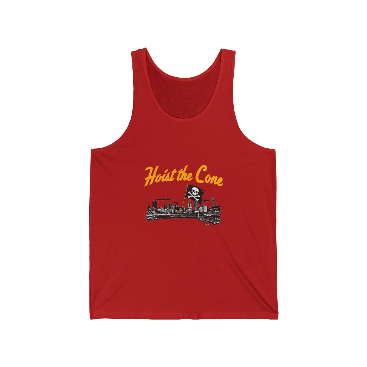 Hoist The Cone Pittsburgh Pirates Jolly Roger Tank Top